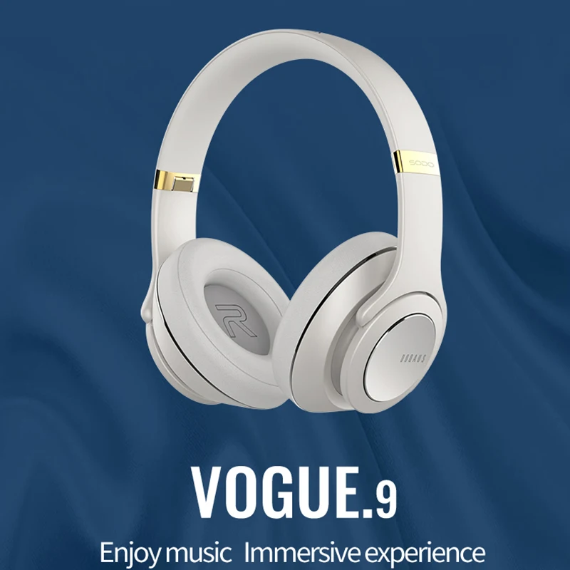 

V9 Wireless Bluetooth Headphones With Mic PS4 Gaming Headsets Stereo Music Earphones Clear Calls For OPPO, 20-Hour Playtime