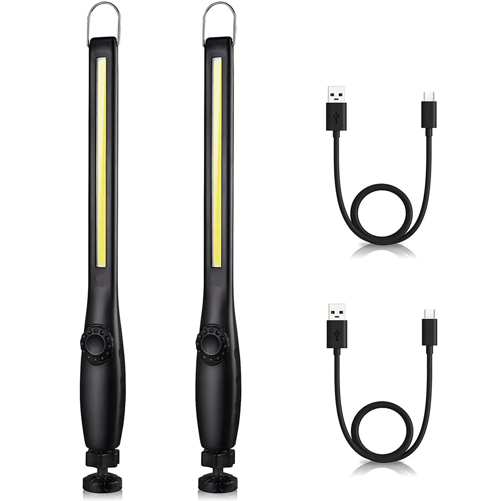 USB Rechargeable COB LED Work Light Portable Magnetic Cordless Inspection For Car Repair Home Workshop Emergency | Лампы и освещение