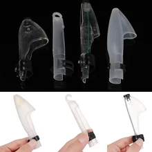 1Pc 4 סגנון עמיד שקוף פלסטיק דגי מוט כובע כובעי הגנת מוט מוט כובע מגיני חכת דיג מדריכי אביזרים(China)