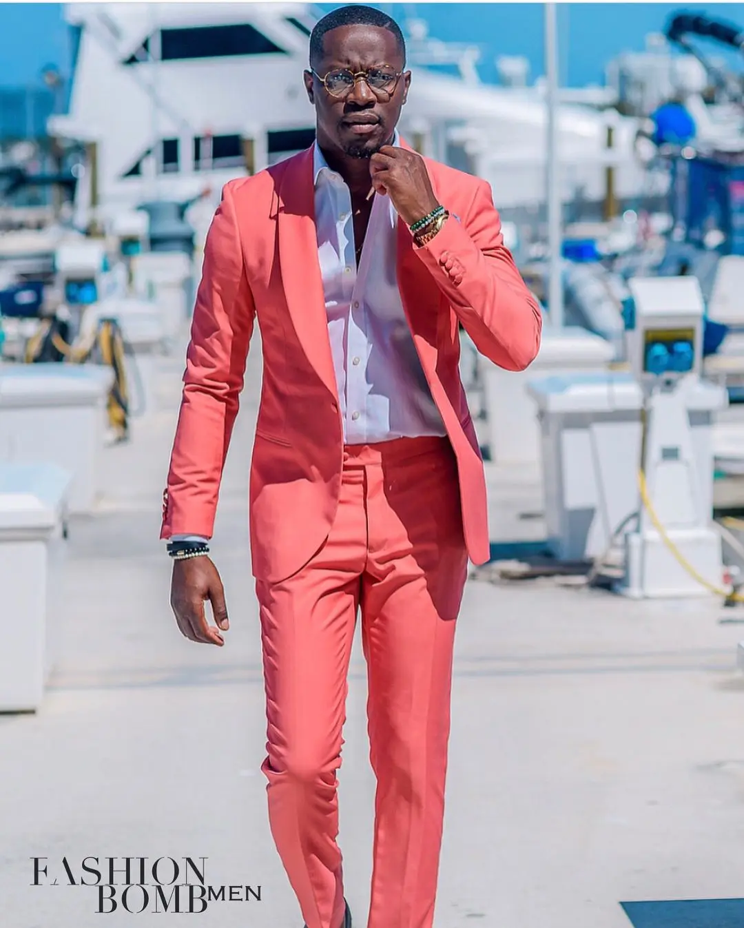 2022 Summer Coral Men Suits Summer 