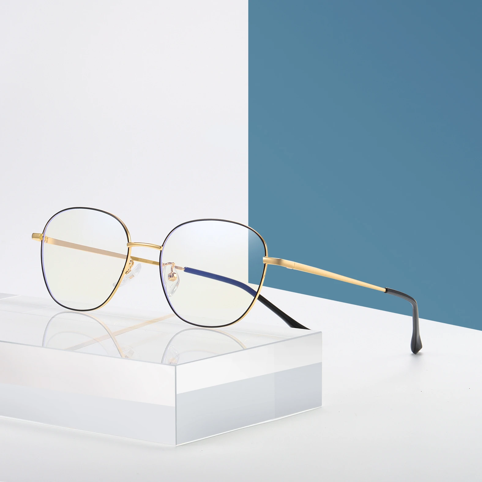 Dunne Metalen Brilmontuur Anti blauw Licht Computer Bril Retro Ovale Brillen  Anti blu Ray Optiek Brillen Frame voor Vrouwen Mannen|Women's Blue Light  Blocking Glasses| - AliExpress