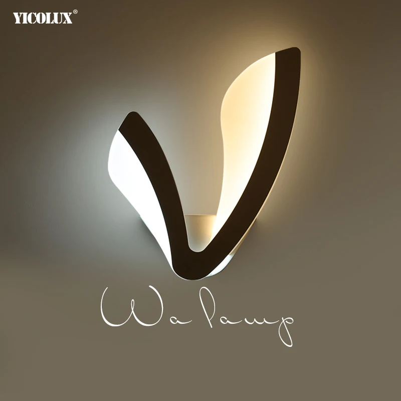 LED Wall Lamp For Bathroom Bedroom Wall Sconce White Indoor Lighting Lamp AC100-265V LED Wall Light Indoor Lighting