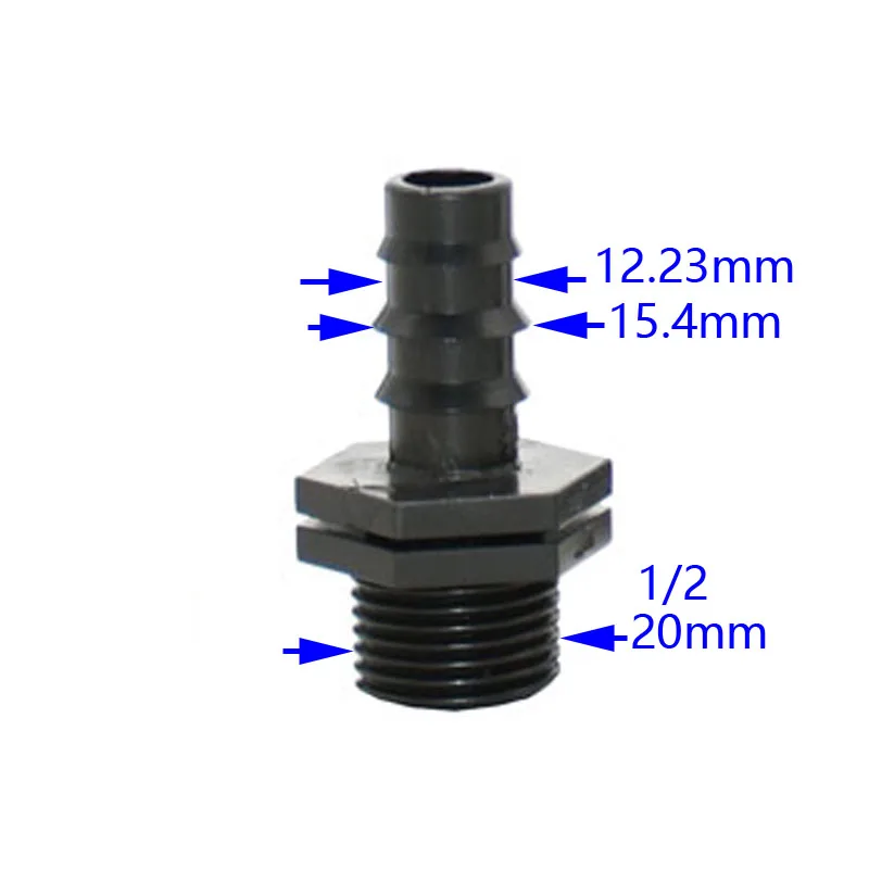 Мужской 1/2 3/4 до 16 мм 20 мм 25 мм садовый шланг для воды соединитель, кран для 1/2 3/4 шланг арматура лётки 3 предмета в комплекте