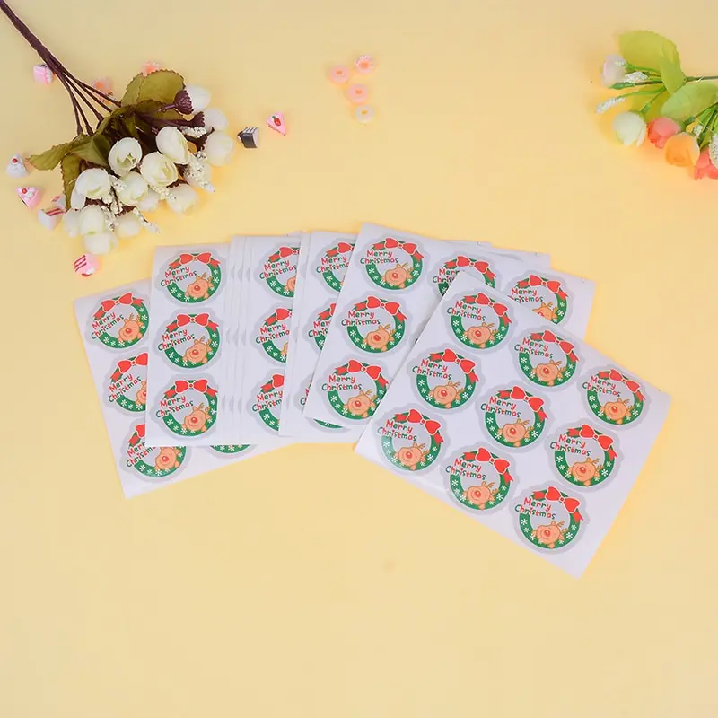 90 шт/10 листов Diy этикетка печать скрапфига стикеры канцелярские счета Счастливого Рождества бумажные стикеры для дневника украшения