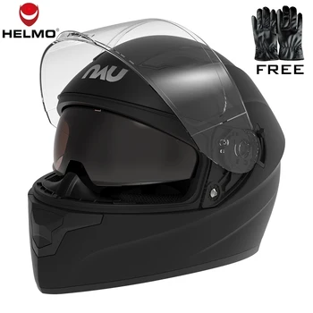 

HELMO Full Face Motorcycle Helmet Professional Motocross Racing Helmet Off Road Touring Casco Racing Capacete