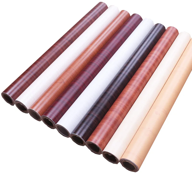 

Furniture Wardrobe Refurbished Adhesive Paper Thick Wood Grain Wallpaper Wall Waterproof Sticky Notes PVC Self Adhesive Wallpape