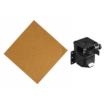 

1PC 220X220Xm Cork Sheets Heated Bed Hot Plate with Adhesive Tape 1x Remote Feed Extruder with Wrench Without Motor