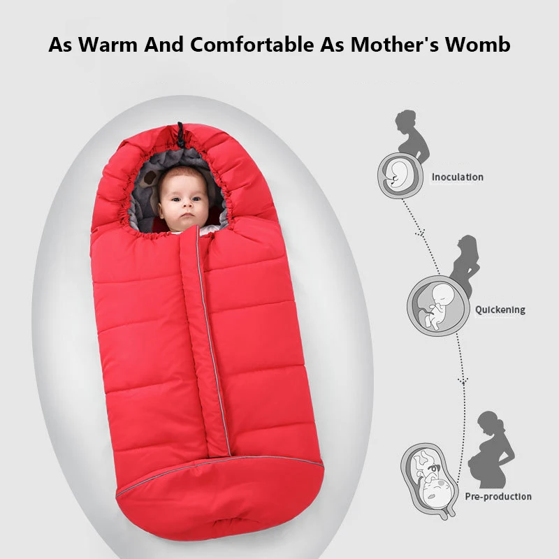 Winter Baby Sleeping Bags Baby Cocoon Sleepsacks Soft Warm Envelope For Newborn Stroller Sleeping B