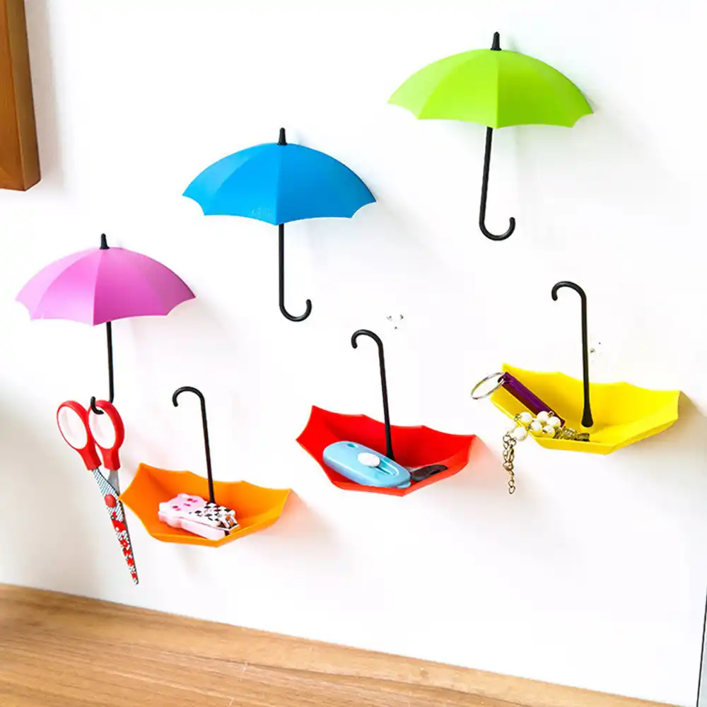 Cute Umbrella Wall Mount Key Holder 