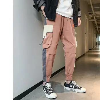 

Spring New Men's Hong Kong Style Trend Multi-pocket Pants Tide Brand Overalls Men's Loose Casual Handsome Wild Pants