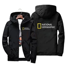

2021NEW National Geographic Jacket Mens Survey Expedition Scholar Top Jacket Mens Fashion Outdoor Clothing Funny windbreaker
