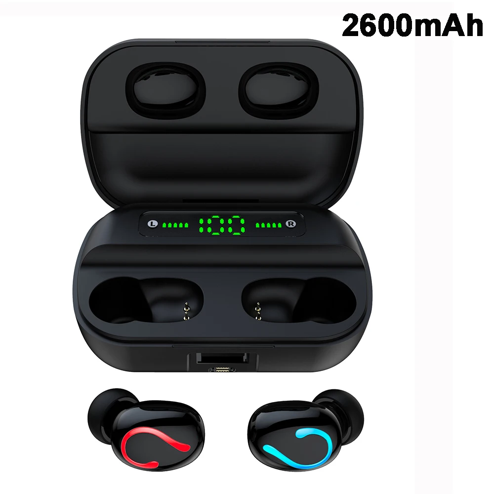 Q82 Led беспроводные Bluetooth 5,0 наушники TWS Handfree музыка стерео гарнитуры вкладыши наушники с микрофоном зарядки Cas