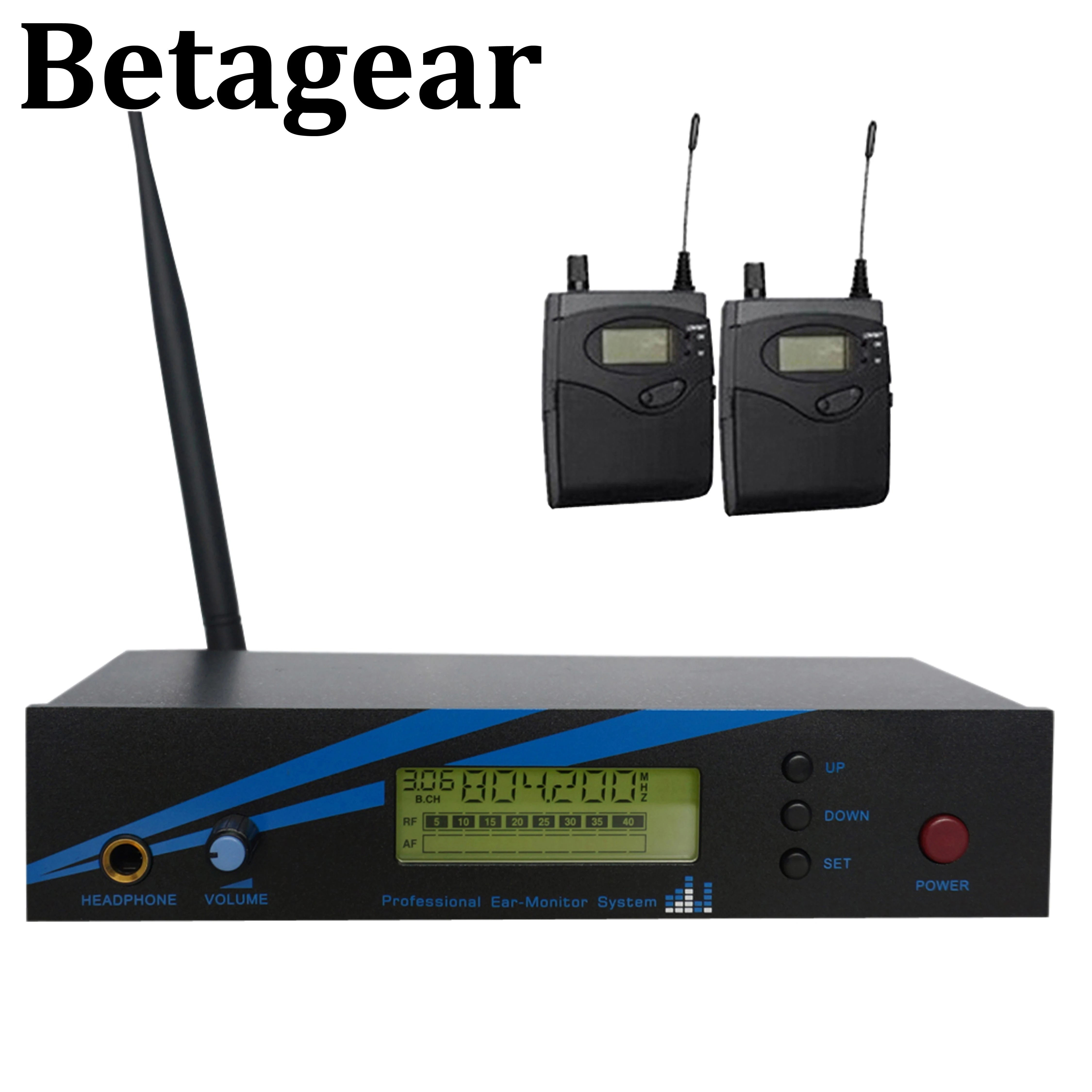 US $160.00 Betagear Mono In Ear Monitor Wireless System BK500 Single Channel 798830MHz 2 Receiver Professional Performance Audio Stage