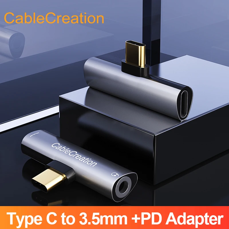 CableCreation USB Type C to 3.5mm Jack Earphone 2 in 1 Audio Cable Adapter with PD QC Charging Cord For Huawei Samsung | Электроника