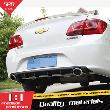 

For Cruze Car Accessories Rear Bumper Protector Dual Diffuser Spoiler For Chevrolet Cruze bumper rear lip rear spoiler 2015