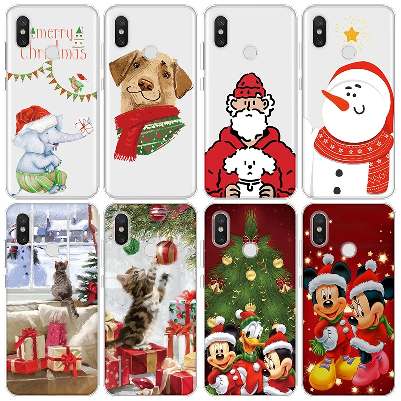 

Happy New Year Case For Xiaomi Redmi Note 7 6 K20 5 3 3S 4 Pro Plus S2 Go 4A 4X 6A 5A Soft TPU Case For Redmi Note 7 Pro Cover