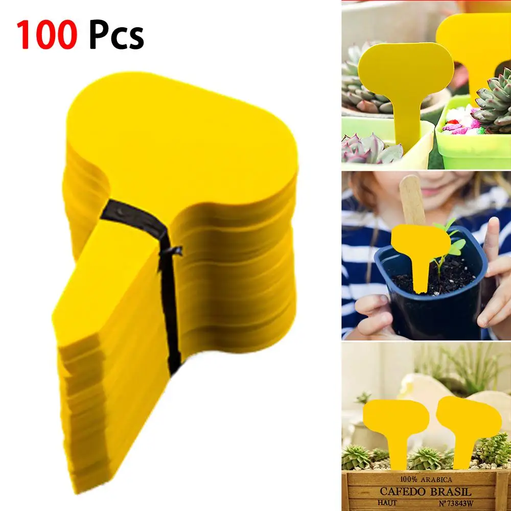 

Gardening Label Waterproof T-shaped Ground Inserting Label PVC Plastic Label Plant Sign