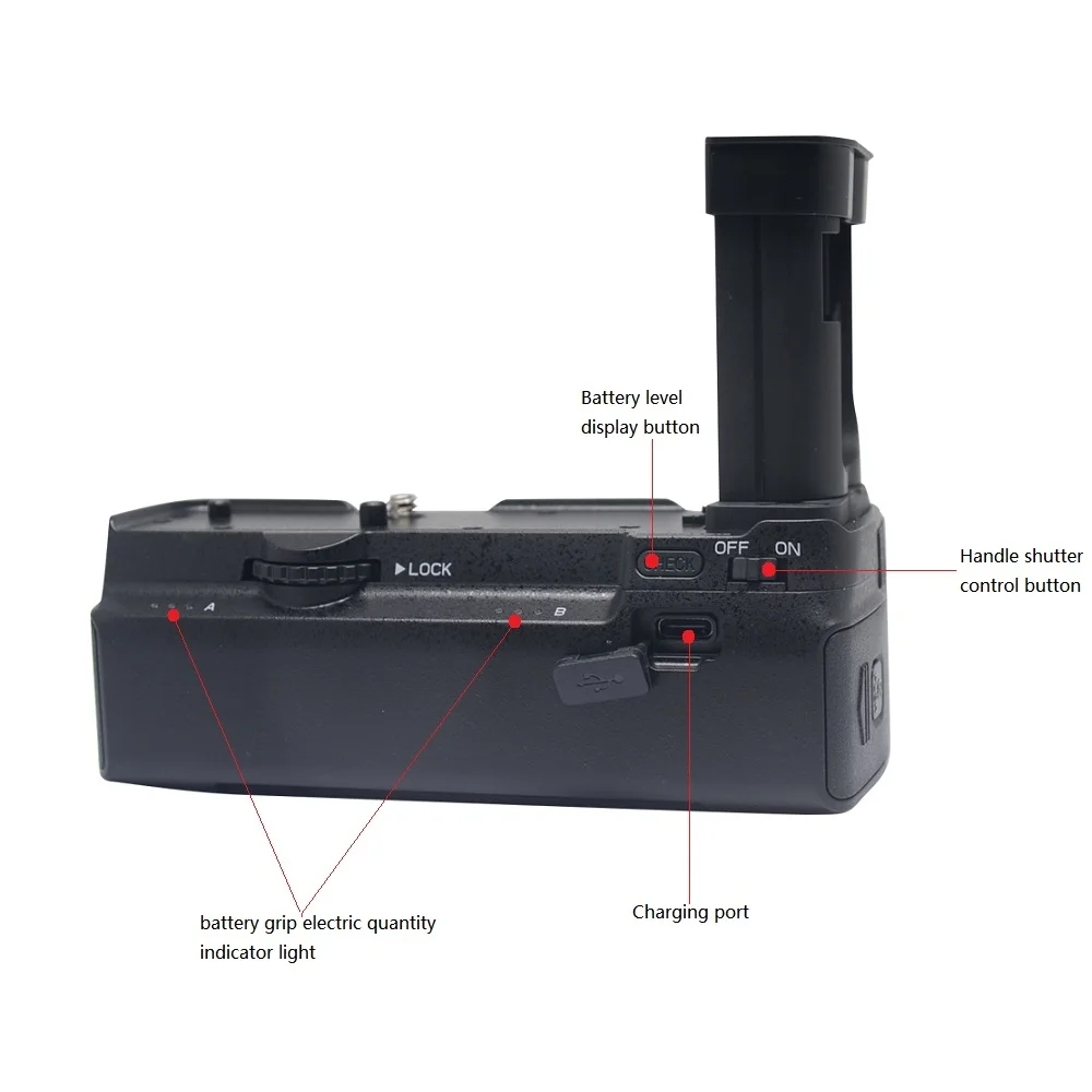 Mcoplus BG-Z6 Z7 Vertical Battery Grip Holder Built-in 2.4G Remote Control for Nikon Z5 Z6 Z7 DSLR Camera Replacemwnt MB-N10