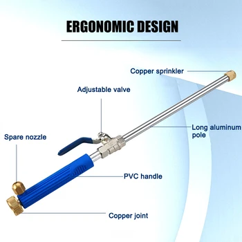 

High Pressure Water Sprayer Washing Device Car Washer Spray Metal Water Device Car Washing Tools Garden Water Device DNJ