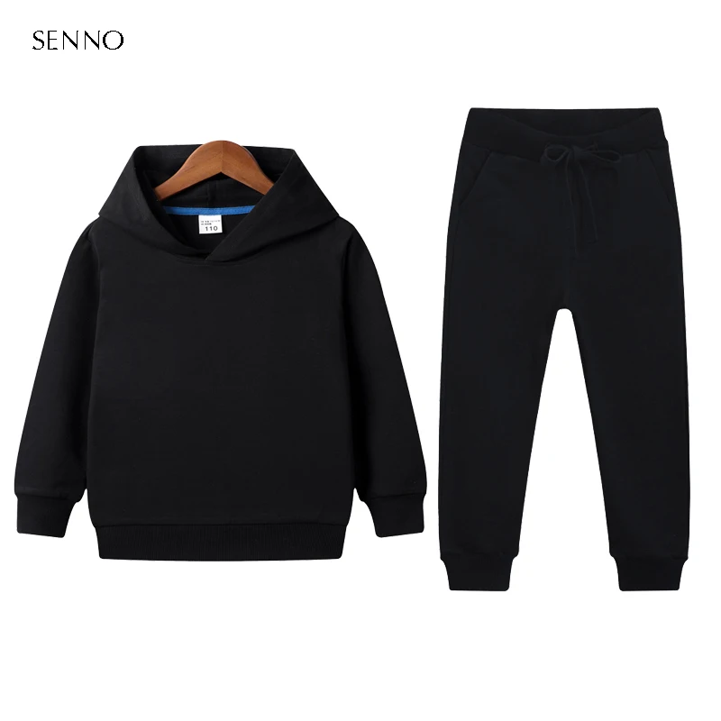 Ropa unicolor para bebé, conjunto ropa informal para niña, traje para niño, sudaderas con capucha, deportivos, conjunto niño de otoño - AliExpress Madre y niños