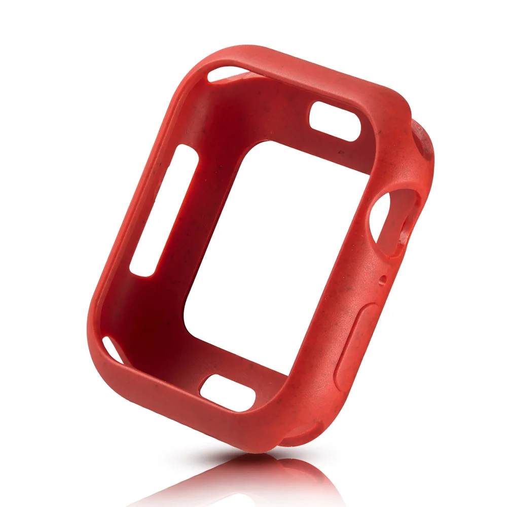 Несколько цветов Мягкий защитный чехол для Apple Watch Series 5 4 крышка 40 мм 44 мм Тонкий ТПУ бампер для iWatch рамка аксессуары - Цвет: Bright Red