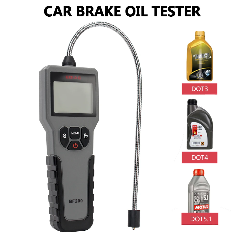 

BF200 Oil Quality Test Tool LED Display Car Brake Oil Tool Auto Brake Fluid Tester Water Content Detector