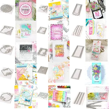 

Metal Cutting Die Various Irregular Background Frames Sets Cutting Dies For DIY Scrapbooking Embossing Crafts Cards Making Dies