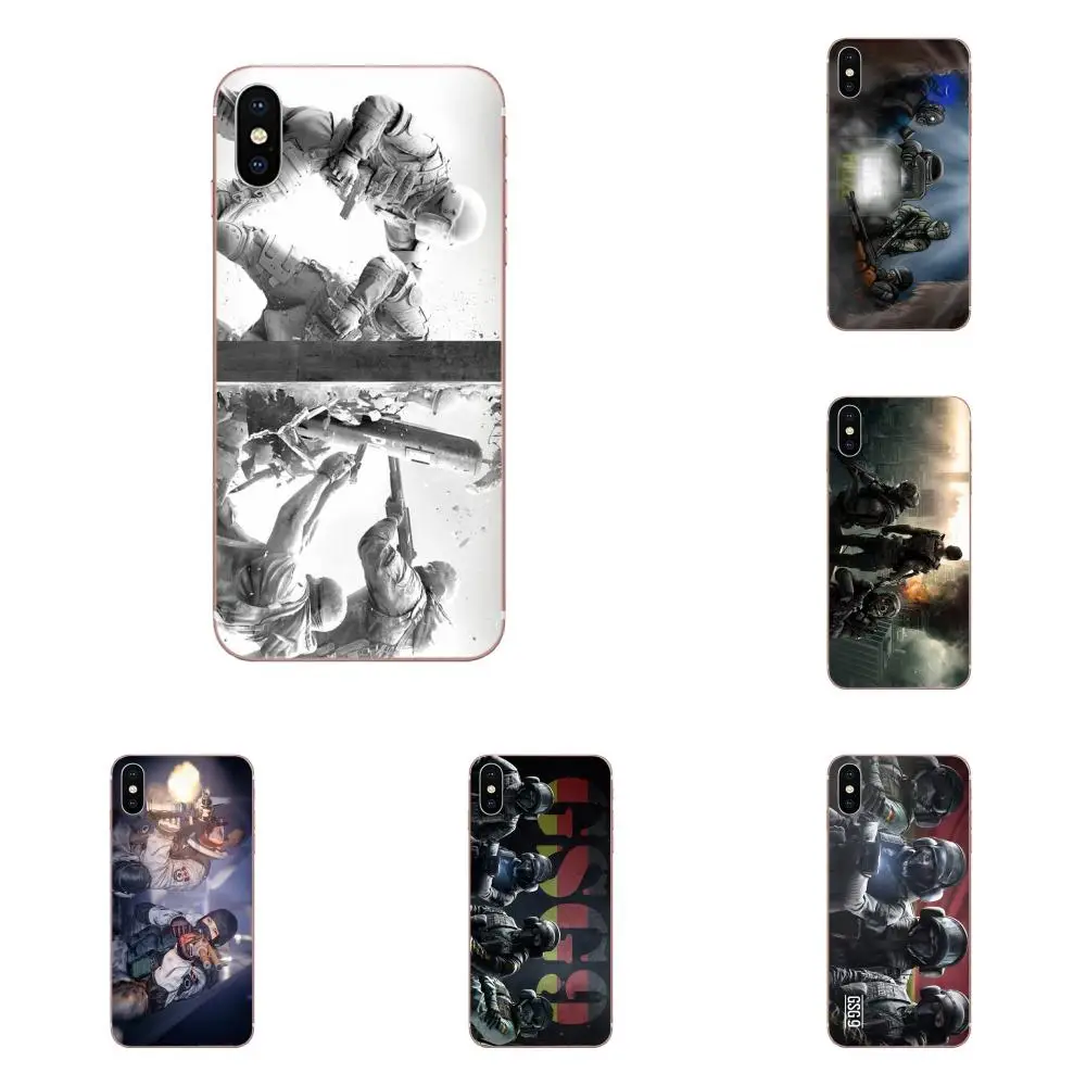 

Tom Clancys Rainbow Six Siege Gsg-9 TPU Call Box For Huawei Honor Mate 7 7A 8 9 10 20 V8 V9 V10 G Lite Play Mini Pro P Smart