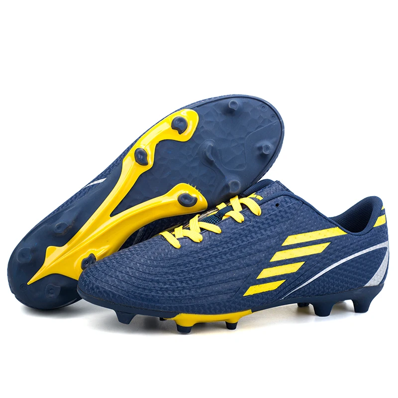 ZHENZU Новое Для мужчин мальчиков детские футбольные бутсы, уличные длинные шипы Футбол футбольные шиповки ботинки тренировочные кроссовки, спортивная обувь