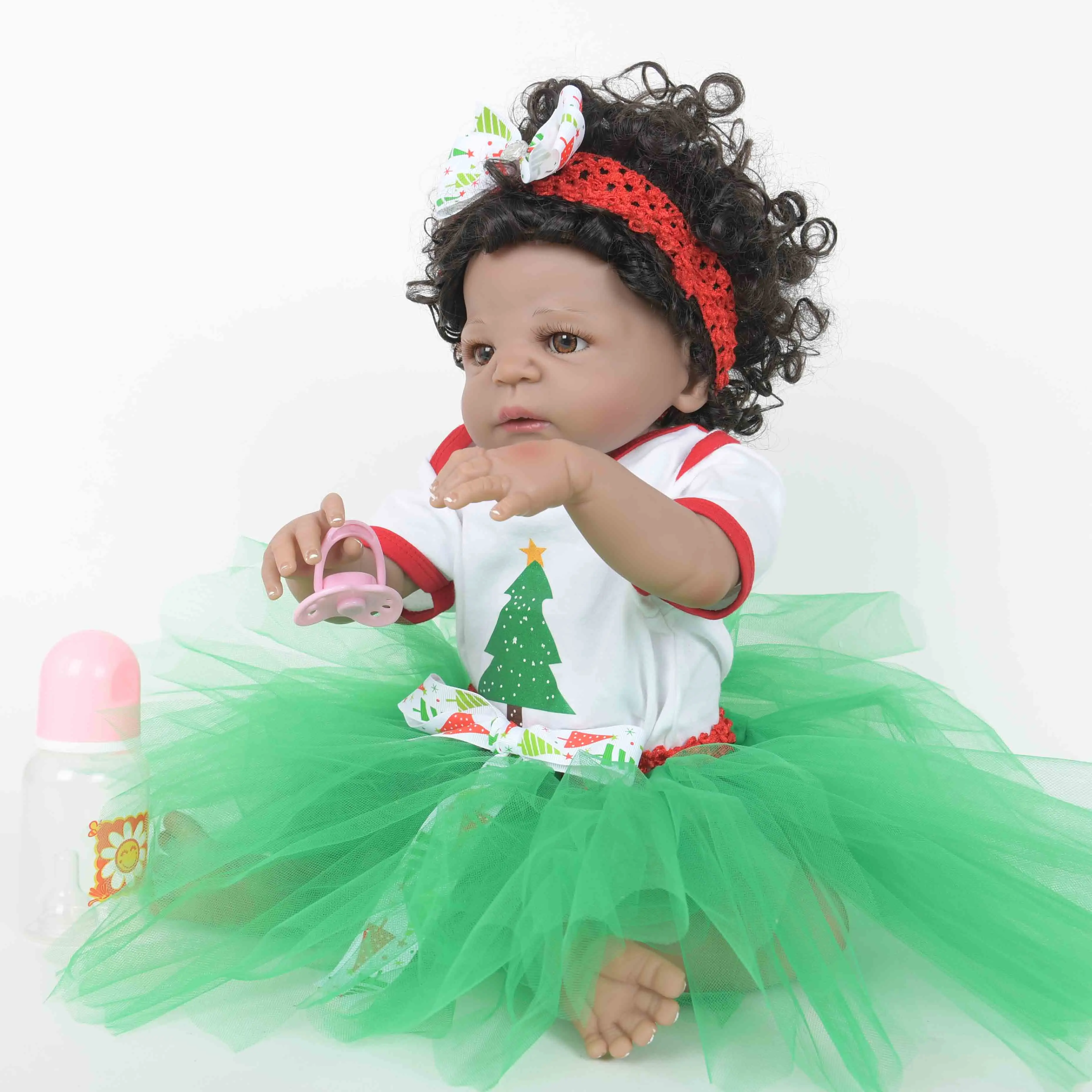 55 см новые реалистичные Bebe Reborn полностью виниловые куклы силиконовые ручной работы детские игрушки для продажи детский день рождения Рождественский подарок