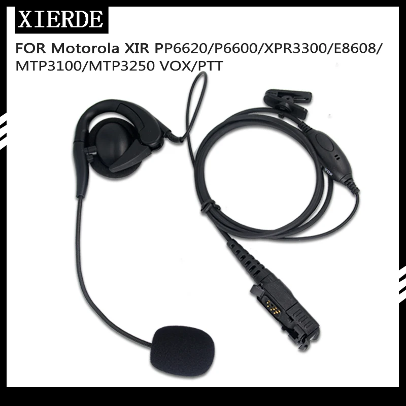 

XIERDE Headset for MOTO P6600 XPR3300 XPR3500 DP2400 DP2600 DEP550 DEP570 Radio earpiece MTP3250 MTP3200 Talking stick earphone