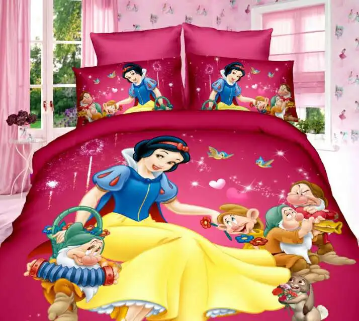 Фиолетовый 3D комплект постельного белья с принцессой Софией для девочек, декор для спальни, двойное одеяло, пододеяльник, комплект простыня для односпальной кровати, детское домашнее постельное белье - Цвет: Bedding 12