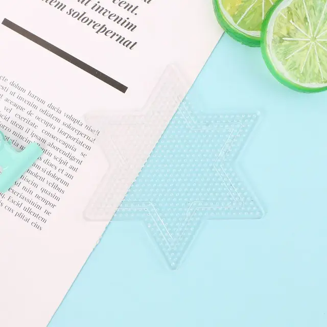 4Pcs Diy Transparent Shape Puzzle Template For 2.6mm Hama Beads Perler Beads 5