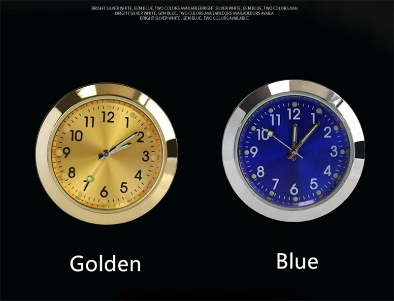 Car Dashboard Clock Air Vent Aromatherapy Quartz Clock Watch With Solid