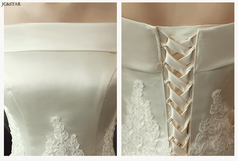 Vestido novia/Новинка; атласное пышное свадебное платье принцессы цвета слоновой кости с открытыми плечами; abito da sposa suknia slubna gelinlik trouwjurk