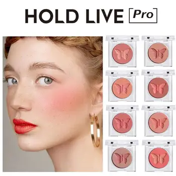 

Face Blusher Powder Rouge Makeup Powder Minerals Palettes Blusher Brush Natural Brighten Waterproof Lasting Blush