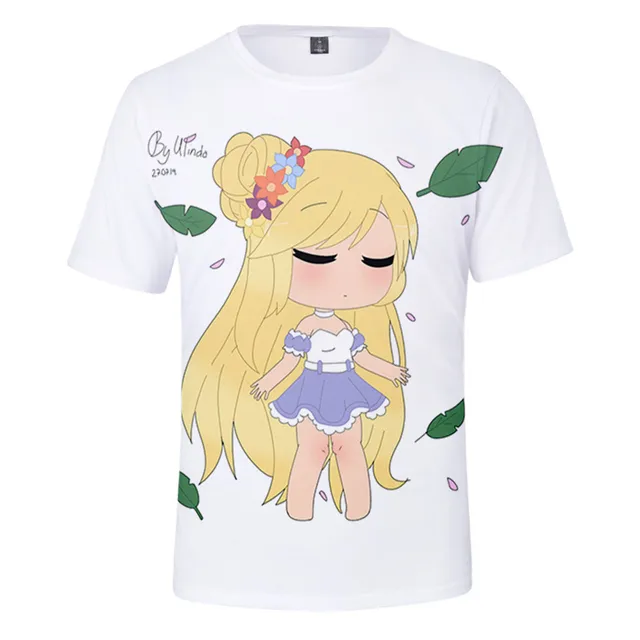 4-13y crianças jogo gacha vida 3d impressão camiseta menino menina verão  bonito camisetas moda t camisa crianças casual desenhos animados anime  tshirt - AliExpress