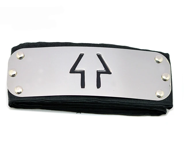Anime Headband Leaf Village Logo Konoha Cosplay Costume Accessories black
