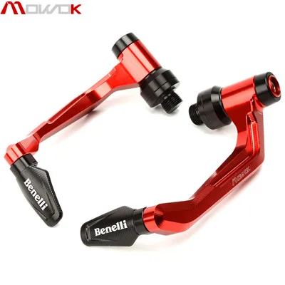 Для Benelli leoncino 500 250 TNT 125 300 600 BN 600i 302 рукоятки для руля+ тормозные рычаги сцепления защита - Цвет: BENELLI Red