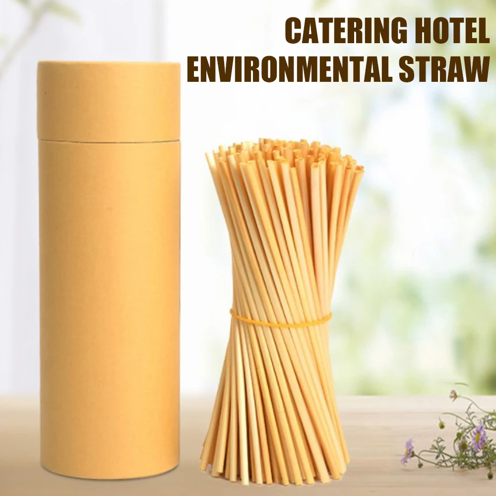 100 шт. портативные биоразлагаемые трубочки для напитков | Дом и сад