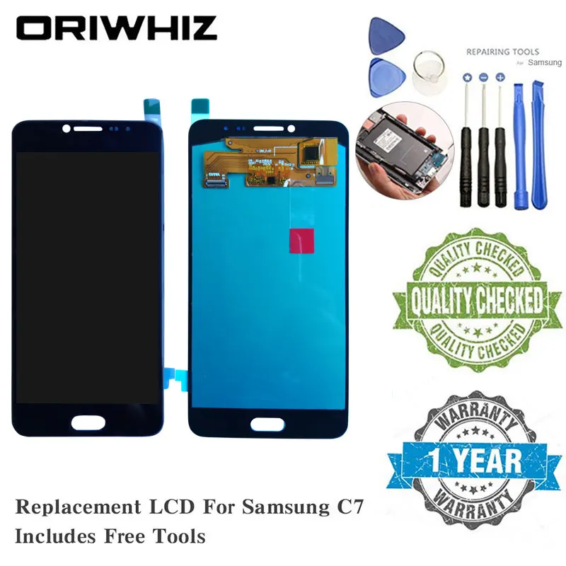 

OLED Quality For Samsung C7 C8 C7010 LCD Screen Replacement Display Touch Screen Complete Digitizer with Repairing Tools
