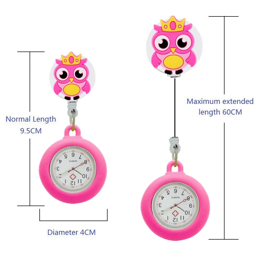 MONTRE A GOUSSET,12--Montres De Poche Rétractables Pour Infirmière Et