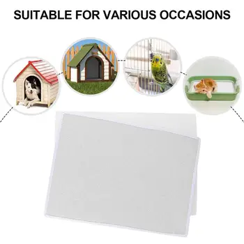 

100pcs Disposable Bird Cage Paper Pad Bird Urine Paper Pad Pet Dog Cat Supplies (White)