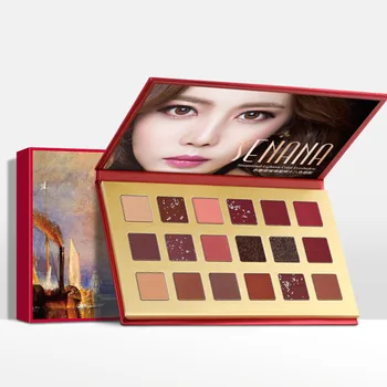 

18 Colors Eye Shadow Palette Eyeshadow Long Lasting Glitter Matte Shimmer Eye Cosmetic Makeup Tool