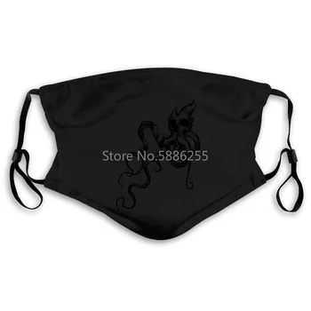 

Kraken Skull Blackbeard Pirate Leviathan Tiamat Sailors Diver Tattoo Printed Men Men's Women's Mouth Mask Filter
