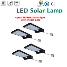 2/4pcs 48 LEDs Solar light Solar Panel Power lamp PIR Motion Sensor Path light Street Porch Security Outdoor Waterproof Wall lam 2/4pcs 48 LEDs Solar light Solar Panel Power lamp PIR Motion Sensor Path light Street Porch Security Outdoor Waterproof Wall lam