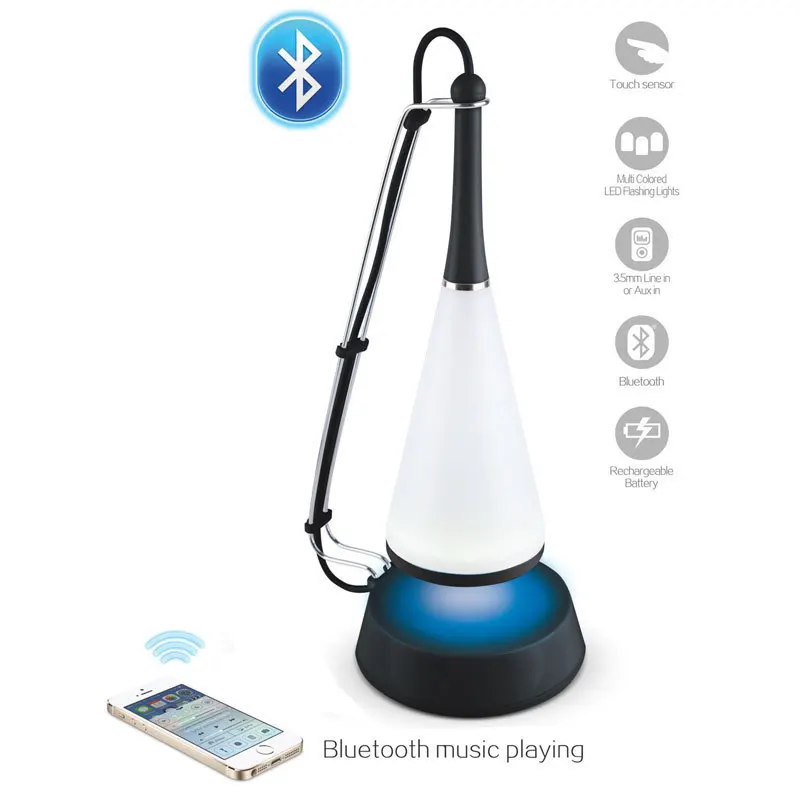 Bluetooth Музыка Настольная лампа аудио многофункциональный сенсорный литиевый аккумулятор светодиодный сенсорный Настольный светильник