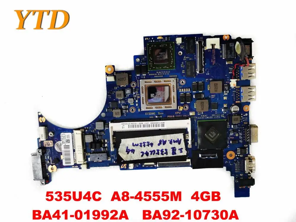 Оригинальная материнская плата для ноутбука Samsung 535U4C A8-4555M 4 Гб BA41-01992A BA92-10730A