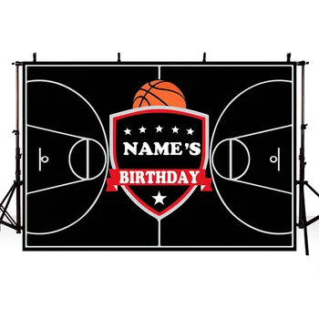 

TAIBO Vinyl Background Photography Basketball Court Background Birthday Party Photo Studio Backdrop Photocall