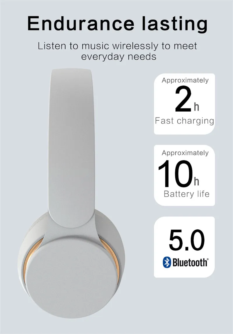 Bluetooth Headphones With Mic Wireless